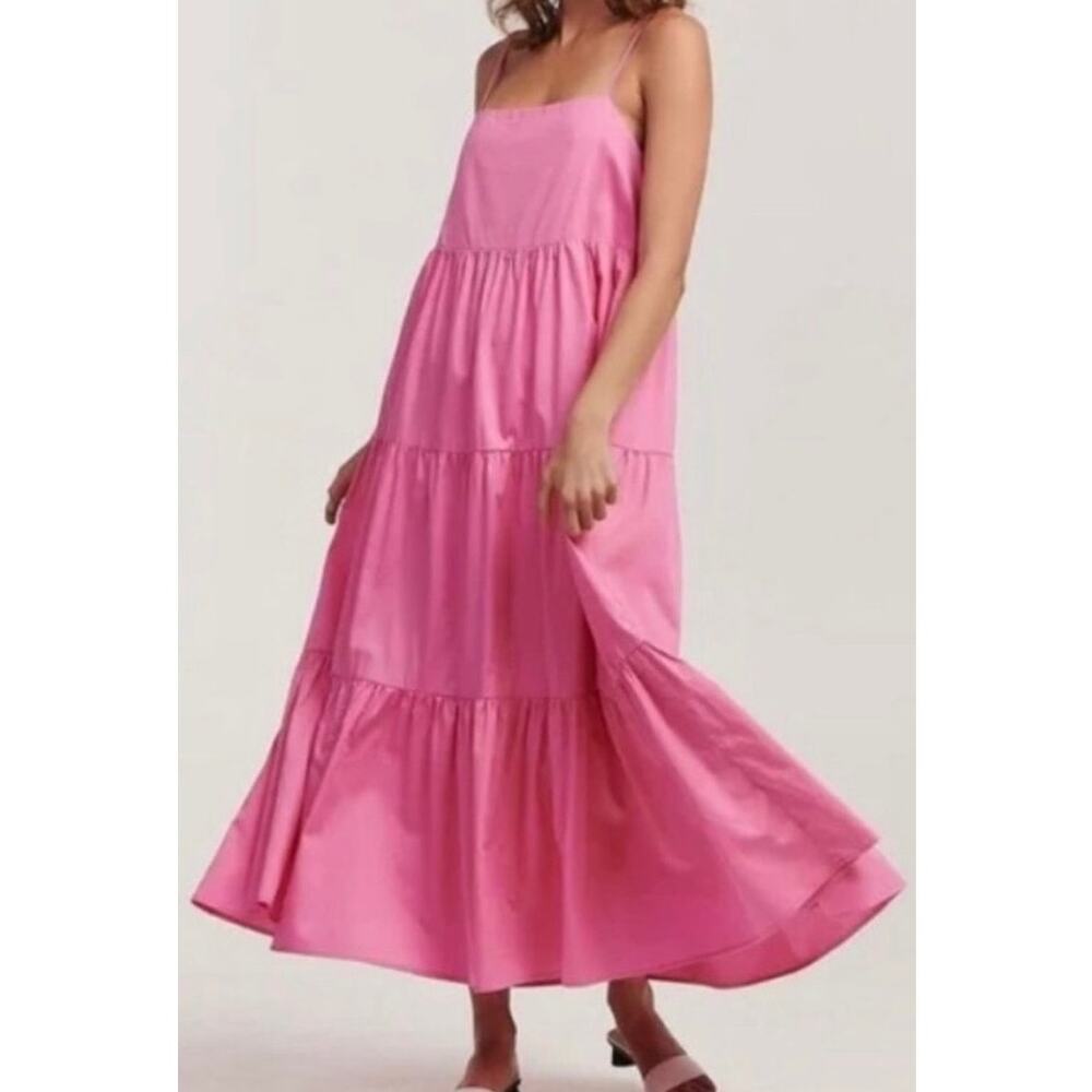 Charlie Holiday Anthropologie Pretty in Pink Isabella Maxi Dress Women's US 4